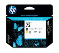 HP 72 C9384A Cabezal de Impresión HP DesignJet Negro Mate y Amarillo, para Impresoras Plotter de Gran Formato T2300 eMFP, T1300, T1200, T1120, T1100, T1100 MFP, T795, T790, T770, T620, T610 y T600