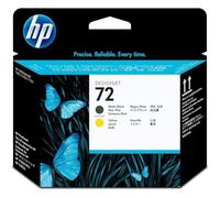 HP 72 Negro Mate, Cabezal de Impresión Original | Compatible con DesignJet T610, T770, T790, T1100, T1200, T2300 (C9384A)