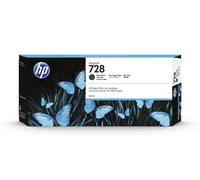 HP 728 F9J68A Matte Black 300-ml Genuine Ink Cartridge, High Capacity, with Orig