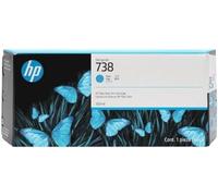 HP 738M 300-ml Cyan DesignJet Ink Cartridge, W128596994 (Ink Cartridge)