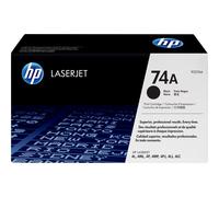 HP 74A Black Original LaserJet Toner Cartridge cartucho de tóner 1 pieza(s) Negro