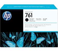HP 761 CM991A Negro Mate, Cartucho de Tinta Original DesignJet, de 400 ml, para Impresoras DesignJet T7100, DesignJet T7100 Monocroma, Producción DesignJet T7200 Series