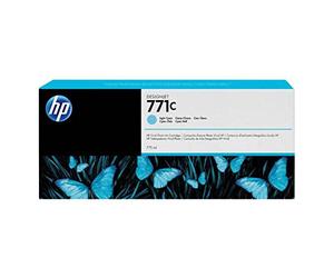 HP 771c B6Y12A Cian Claro, Cartucho de Tinta Original HP DesignJet, de 775 ml, para Impresoras HP DesignJet Z6200, Z6610, Z6810