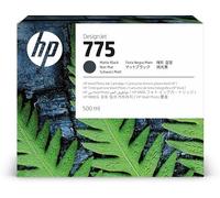 HP 775 500-ML Matte Black Ink 775 500-ml Matte Black Ink, W126475203 (775 500-ml Matte Black Ink 775 500-ml Matte Black Ink Cartridge, Standard Yield, 500 ml, 1 pc(s), Single)