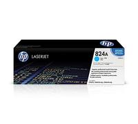 HP 824A CB381A Cian, Cartucho Tóner Original, de 21.000 páginas, para impresoras HP Color LaserJet CP6015dn, CP6015n, CP6015xh, CM6030, CM6030f, CM6040 y CM6040f