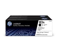 HP Pack de ahorro de 2 cartuchos de tóner original LaserJet 83A negro