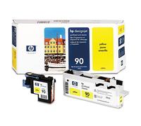 HP 90 (C5057A) cabezal de impresión y limpiador de cabezal amarillo (original)