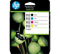 HP 912 (6ZC74AE) Paquete de 4 cartuchos originales Compatibilidad: HP OfficeJet (Pro) Serie 8000