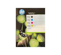 HP - 912 - Lote de 4 Cartuchos Originales - para impresoras HP Officejet Pro 8010, 8012, 8014, 8015, 8020, 8022, 8023, 8024, 8025