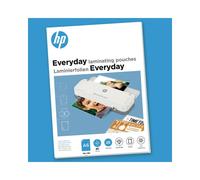 HP Everyday - Fundas para plastificar (25 unidades, tamaño A6, 80 micrones, brillantes), transparente