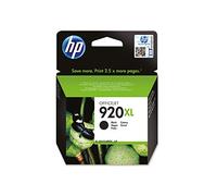 HP 920XL CD975AE Negro, Cartucho de Alta Capacidad Original, de 1.200 páginas, para impresoras HP OfficeJet serie 6500, 6000, 7000, 7500 y E710