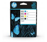 HP Paquete de 4 cartuchos de tinta originales 934 negra/935 cian/magenta/amarilla