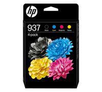 HP Paquete de 4 Cartuchos de Tinta Original 937 CMYK