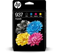 HP Paquete de 4 Cartuchos de Tinta Original 937 CMYK