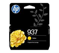 HP 937 Amarillo, Cartucho de Tinta Original | Compatible con OfficeJet Pro Serie 9100 y 9700, 800 páginas (4S6W4NE)