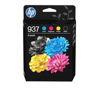 HP Paquete de 4 Cartuchos de Tinta Original 937 CMYK