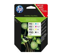 HP 950XL High Yield Black/951XL High Yield Cyan/Magenta/Yellow 4-pack Original Ink Cartridges