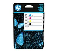 HP 953 6ZC69AE, Negro, Cian, Magenta y Amarillo, Cartuchos de Tinta Originales, Pack de 4, para impresoras OfficeJet Pro Serie 8200, 8700, 7700