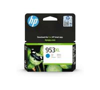 HP 953XL Cian, Cartucho de Tinta Original, Alta Capacidad | Compatible con OfficeJet Pro serie 8710, 8720, 8730, 8740, 7740, 1450 páginas (F6U16AE)
