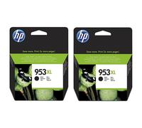 HP 953XL Pack x2 Cartucho Tinta Alta Capacidad Original Negro