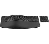 HP 960 - Tastatur-und-Tastenfeld-Set - kompakte Gr??e, 2-Zonen-Layout, separater Ziffernblock, kurzer Tastenhub, Multi-Device - kabellos - Bluetooth - Deutsch - Schwarz (7E755AA#ABD)