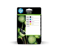 HP 963 6ZC70AE, Negro, Cian, Magenta y Amarillo, Cartuchos de Tinta Originales, Pack de 4, para impresoras HP OfficeJet Pro Serie 9000 All-in-One