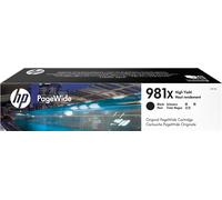 HP 981X L0R12A, Negro, Cartucho de Tinta de Alta Capacidad PageWide Original, de 11.000 páginas, compatible con impresoras de inyección de tinta HP PageWide Enterprise Serie 556 y MFP 586