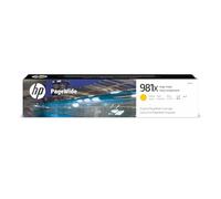 HP 981X L0R11A, Amarillo, Cartucho de Tinta de Alta Capacidad PageWide Original, de 10.000 páginas, compatible con impresoras de inyección de tinta HP PageWide Enterprise Serie 556 y MFP 586