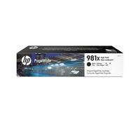 HP 981X L0R12A, Negro, Cartucho de Tinta de Alta Capacidad PageWide Original, de 11.000 páginas, compatible con impresoras de inyección de tinta HP PageWide Enterprise Serie 556 y MFP 586