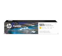 HP 981Y Amarillo, Cartucho de Tinta Original, Alta Capacidad | Compatible con HP PageWide Serie Enterprise Color 556 y Enterprise Color Flow MFP 586z, 1600 páginas (L0R15A)
