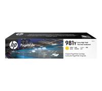 HP 981Y L0R15A, Amarillo, Cartucho de Tinta de Alta Capacidad PageWide Original, de 16.000 páginas, compatible con impresoras de inyección de tinta HP PageWide Enterprise Serie 556 y MFP 586