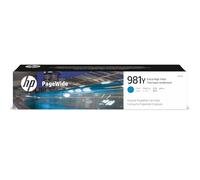 HP 981Y Cian, Cartucho de Tinta Original, Alta Capacidad | Compatible con HP PageWide Serie Enterprise Color 556 y Enterprise Color Flow MFP 586z, 1600 páginas (L0R13A)