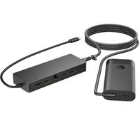 HP Universal USB-C Hub and Laptop Charger Combo Alámbrico USB 3.2 Gen 1 (3.1 Gen 1) Type-C Negro