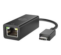 HP Adaptador de USB-C a RJ45 G2, Compatible con PC con puerto USB-C, Color negro