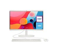 HP All-in-One 22-dg0038ns - Ordenador de 21.5" (Intel N100, 8GB RAM, 256GB SSD, Intel UHD Graphics, FreeDos) - White - Teclado QWERTY Español