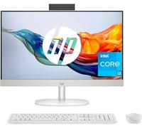 HP All-in-One 24-cr0013ss - Ordenador de sobremesa de 23,8" FHD (Intel Core i3-N300, 8GB RAM, 512GB SSD, Intel UHD Graphics, Sin Sistema Operativo) Blanco - Teclado QWERTY Español