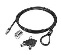 HP AU656AA - Cable antirrobo (Negro, Metálico, 250g, HP EliteBook Notebook PC HP ProBook Notebook PC HP 120W Advanced Docking Station)