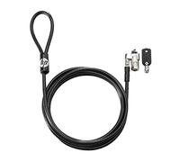 HP Bloqueo de cable con llave principal de 10 mm - Cable antirrobo (Negro, Llave, Llave maestra, Acero galvanizado, 1,83 m, 4,5 mm)