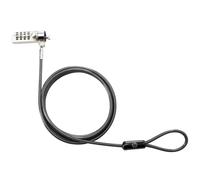 Hp bloqueo de combinación essential - cable antirrobo (negro, cerradu