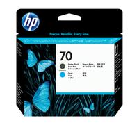 HP Cabezal de impresión DesignJet 70 cian/negro mate