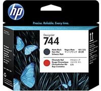 Hp cabezal de impresión designjet 744 negro mate/rojo cromático