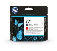 HP - Cabezal de impresión DesignJet 771 negro mate/rojo cromático