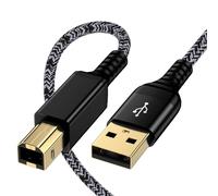 HP Cable de impresora de alta velocidad 2.0 USB B a USB A para HP DeskJet 2755e/2752/2722/2721/2540/3630, ENVY 4520/4527/4523/5540/5546/7640, OfficeJet 3830/4650 / 5255/5260, OfficeJet Pro 8025/8025e