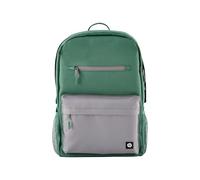 HP Campus Mochila para Portatiles de hasta 15,6" (Capacidad 17 L, Impermeable, Cremallera Doble con Candado, Correas Ligeras y Acolchadas, Bolsillo Flotante) Color Verde y Gris