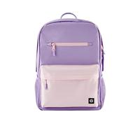 HP Campus Mochila para Portatiles de hasta 15,6" (Capacidad 17 L, Impermeable, Cremallera Doble con Candado, Correas Ligeras y Acolchadas, Bolsillo Flotante) Color Lavanda y Rosa