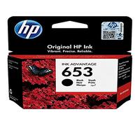 HP 653 Black Original Ink Advantage Cartridge Cartucho de Tinta 1 Pieza(s) Rendimiento estándar Negro