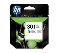 HP Cartucho de tinta original 301XL de alta capacidad Tri-color