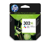 HP 302XL F6U67AE, Tricolor, Cartucho de Tinta de Alta Capacidad Original, Compatible con impresoras de inyección de Tinta DeskJet 1110,2130,3630; Envy 4520; OfficeJet 3830,4650,5220,5230