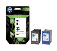 HP Pack de ahorro de 2 cartuchos de tinta original 21 negro/22 tricolor