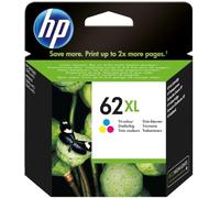 HP Cartucho de tinta original 62XL de alta capacidad tricolor